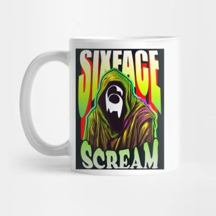 Scream VI (Scream 6) ghostface sixface horror movie graphic design Mug